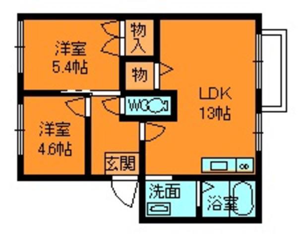 ガーデン千寿(2LDK/1階)の間取り写真