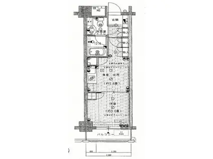 サージュ赤坂(1DK/4階)の間取り写真