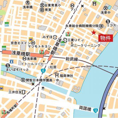 ミリアレジデンス浅草橋II(1DK/2階)の間取り写真