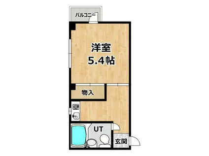 RESIDENCE ALIKA III(1K/4階)の間取り写真