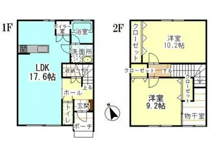 サクラーレ(2LDK/1階)の間取り写真