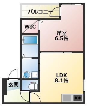 フジパレス西宮春風公園II番館(1LDK/1階)の間取り写真