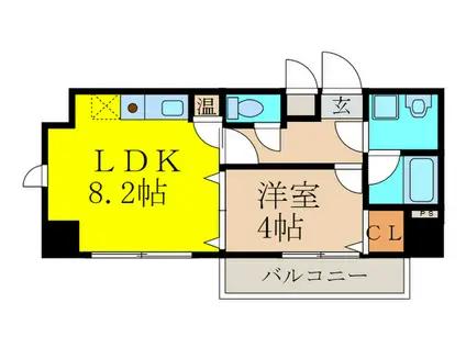 モアライフ魚崎(1LDK/2階)の間取り写真