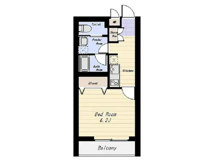 フジヨシ文京千石(1K/4階)の間取り写真
