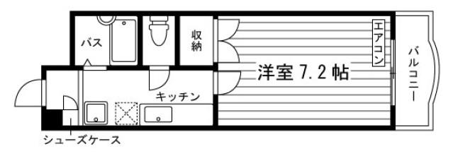 アバンティー学南町(1K/1階)の間取り写真