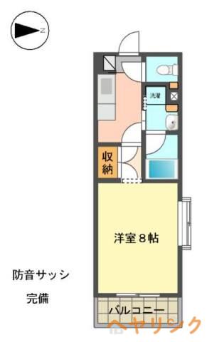 タウンライフ本郷駅前(1K/3階)の間取り写真