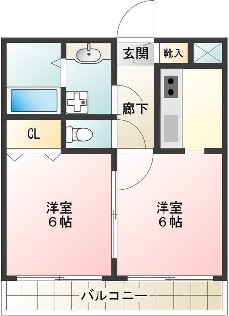 カンタラーモ(1DK/3階)の間取り写真