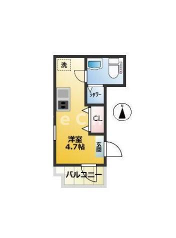 椎名町レジデンス(ワンルーム/3階)の間取り写真