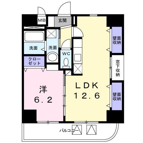 NEXUS110(1LDK/5階)の間取り写真