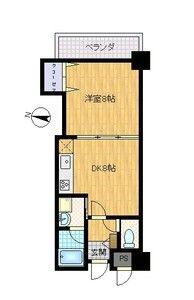 ロジュマン浪速(1DK/7階)の間取り写真