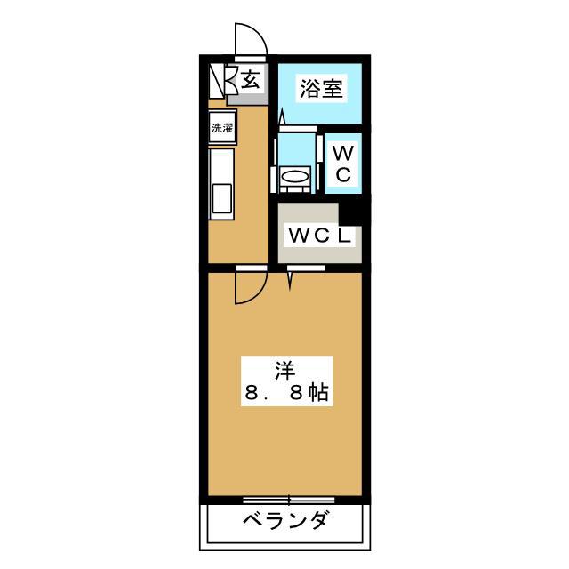 PRIME VECTOR(1K/1階)の間取り写真