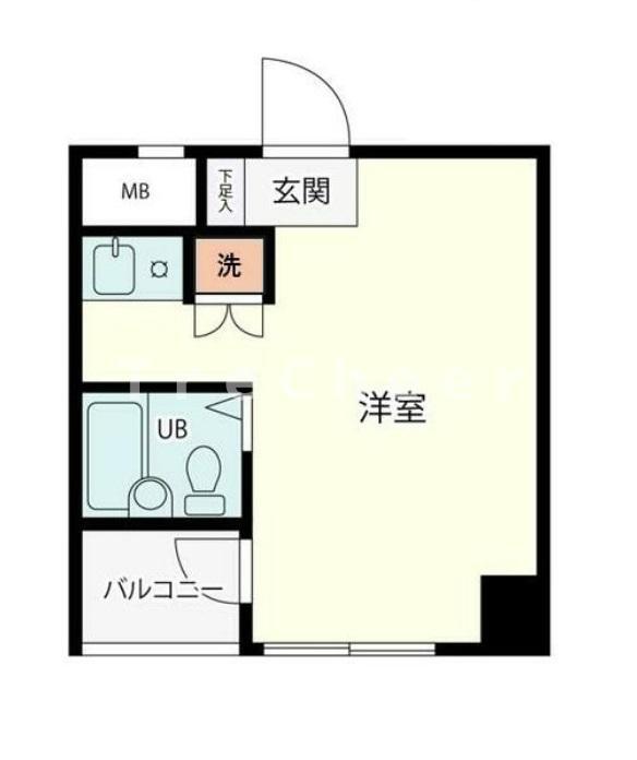 ホーユウコンフォルト板橋本町(ワンルーム/1階)の間取り写真