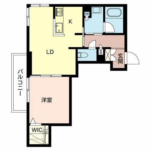 グランドール永和(1LDK/2階)の間取り写真