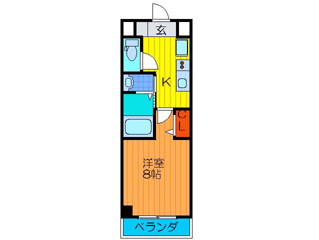 MS´ PALAZZO OSAKA(1K/9階)の間取り写真