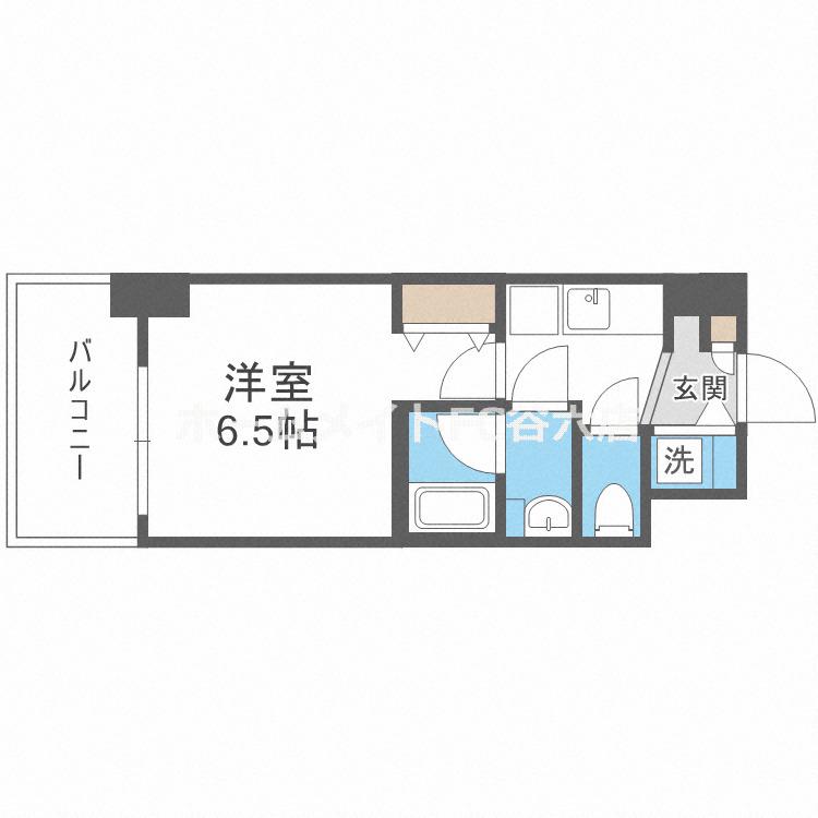 スプランディッド阿倍野(1K/3階)の間取り写真