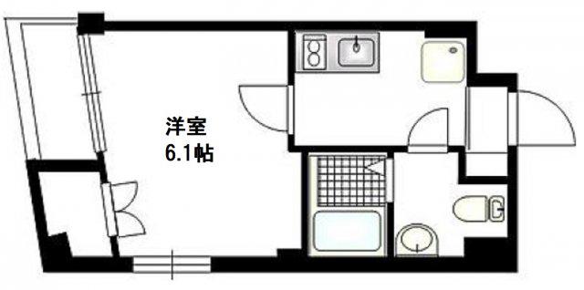 BCASA 蒲田(1K/3階)の間取り写真