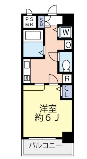 グランヴァン武蔵小山II(1K/4階)の間取り写真