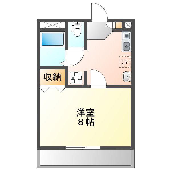 KOHWA STAR(1K/3階)の間取り写真