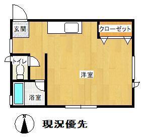 N・HOUSE(ワンルーム/2階)の間取り写真
