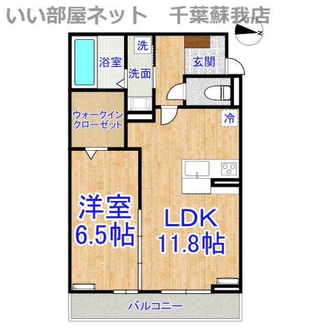 アメニティ 本千葉(1LDK/3階)の間取り写真
