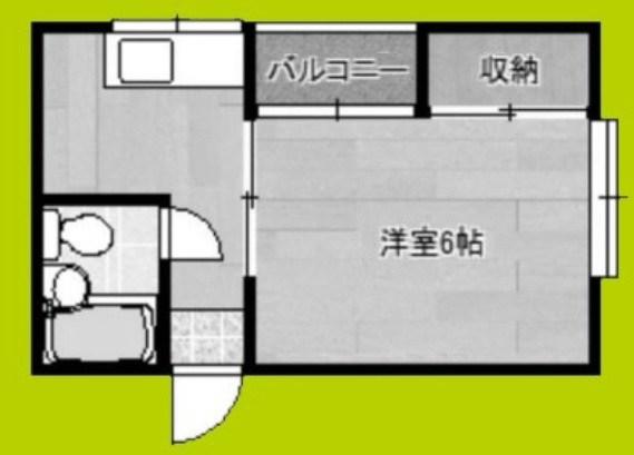 アニーハイツ(1K/2階)の間取り写真
