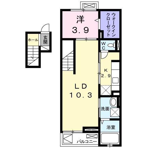 パル池田 1(1LDK/4階)の間取り写真