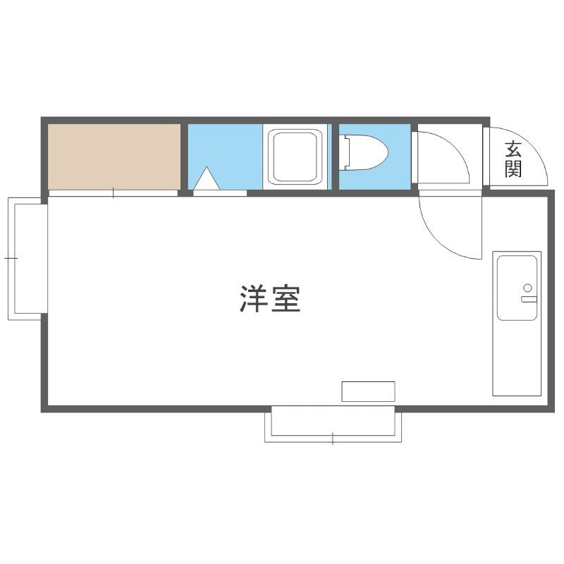 第20森宅建マンション(ワンルーム/3階)の間取り写真
