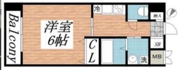 KHKコート板宿(1K/10階)の間取り写真