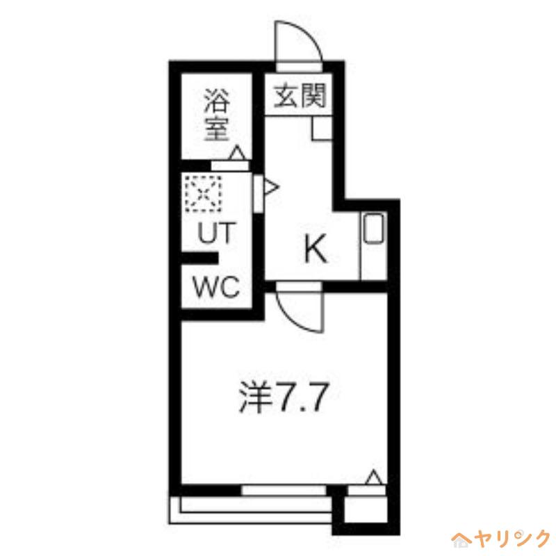 クレフラスト守山西(1K/2階)の間取り写真