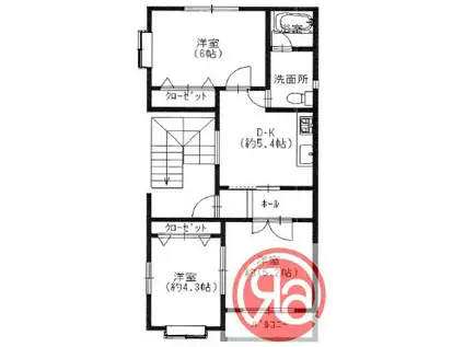 グリーンハイツ鷹合(3DK/2階)の間取り写真