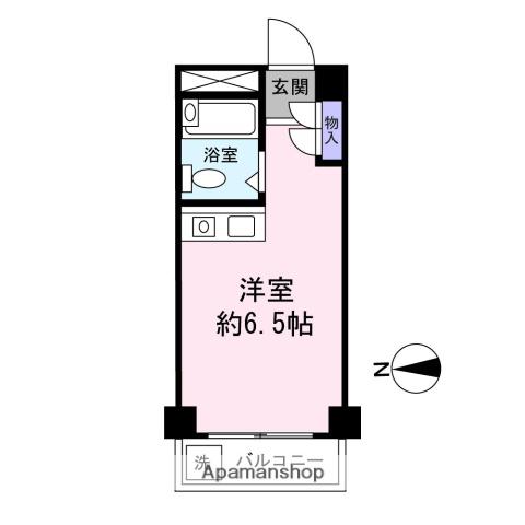 NYコート金沢(ワンルーム/2階)の間取り写真