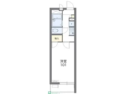 レオパレス花水木(1K/2階)の間取り写真