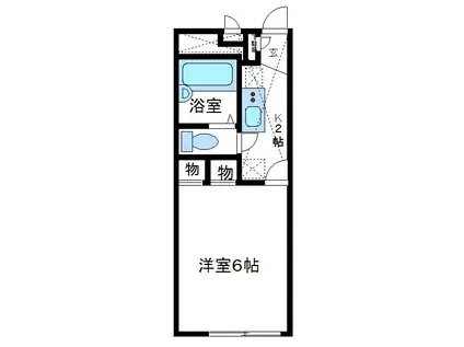 レオパレスエスポワールメゾン(1K/2階)の間取り写真