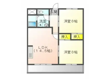 デイアホームズ志とも(2LDK/3階)の間取り写真