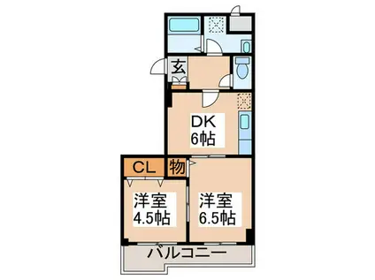 EXIV練馬(2DK/2階)の間取り写真