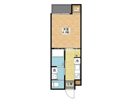 BAMBOO FOREST UK(1K/1階)の間取り写真