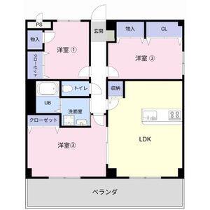 VIEW CREST(3LDK/4階)の間取り写真