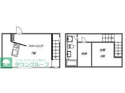 フィールド・ビー・ギャラリー(1LDK/1階)の間取り写真