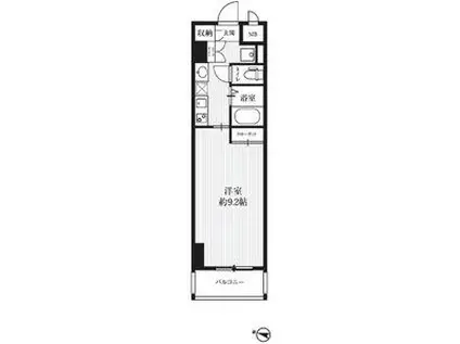 HF久屋大通レジデンス(1K/5階)の間取り写真