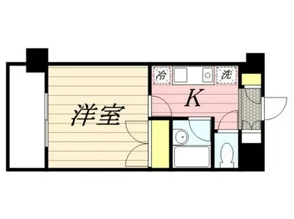 メゾン・ド・ラルジュ(1K/5階)の間取り写真