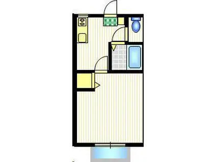 ピュアシティルミネ(1K/2階)の間取り写真