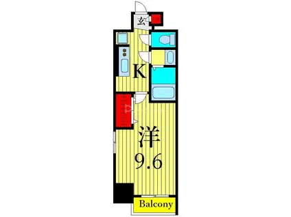 MA・MAISON(1K/4階)の間取り写真