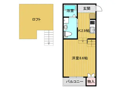 TATEDASU永昌A(1K/1階)の間取り写真