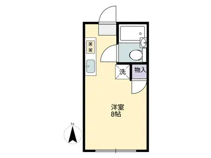 ジュネス桜台(ワンルーム/1階)の間取り写真