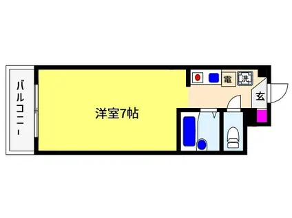 ペタルマ(1K/2階)の間取り写真