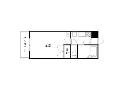 カサエスペランサ(1K/1階)の間取り写真