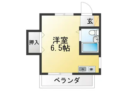 マツウラビル(ワンルーム/1階)の間取り写真