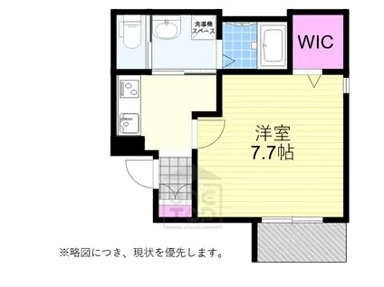 ティースリーモジュカ(1K/2階)の間取り写真