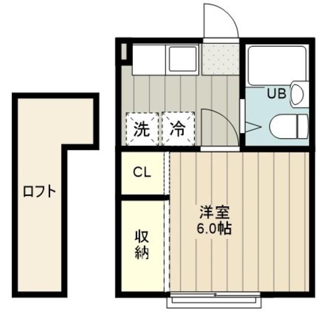 エスペランサ(1K/2階)の間取り写真
