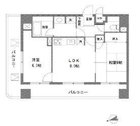 ラヴィータ谷塚駅前I(2LDK/3階)の間取り写真